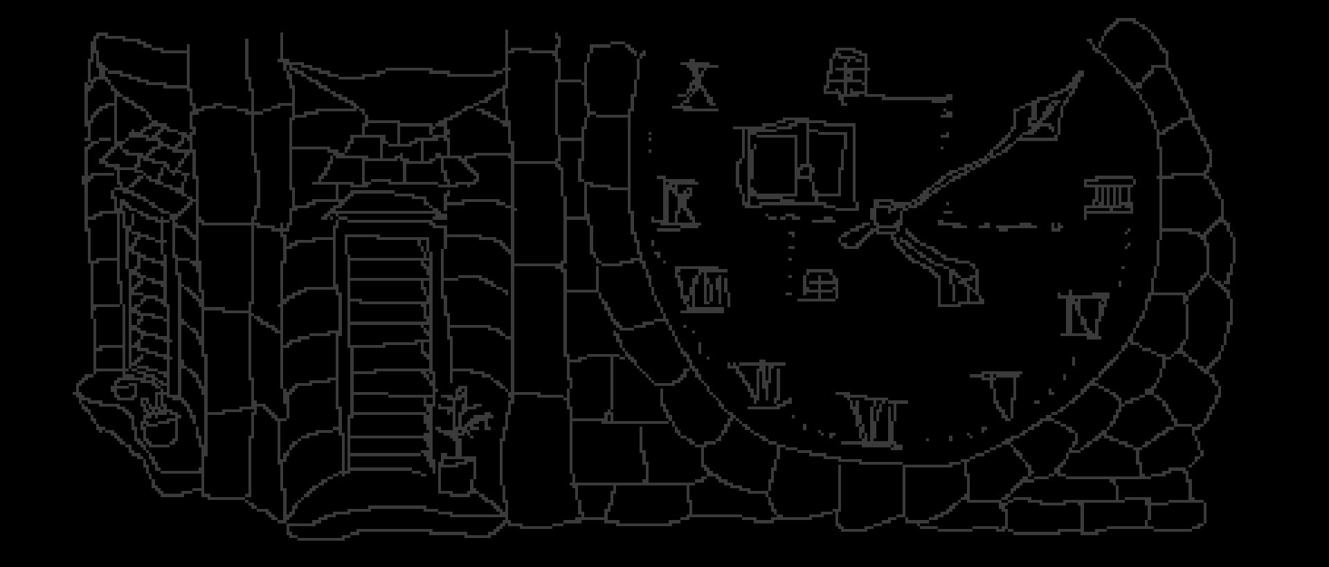 sketch of building