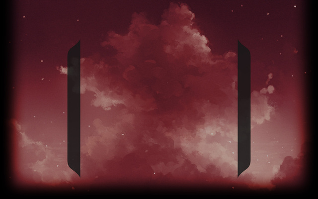 Drawn red clouds