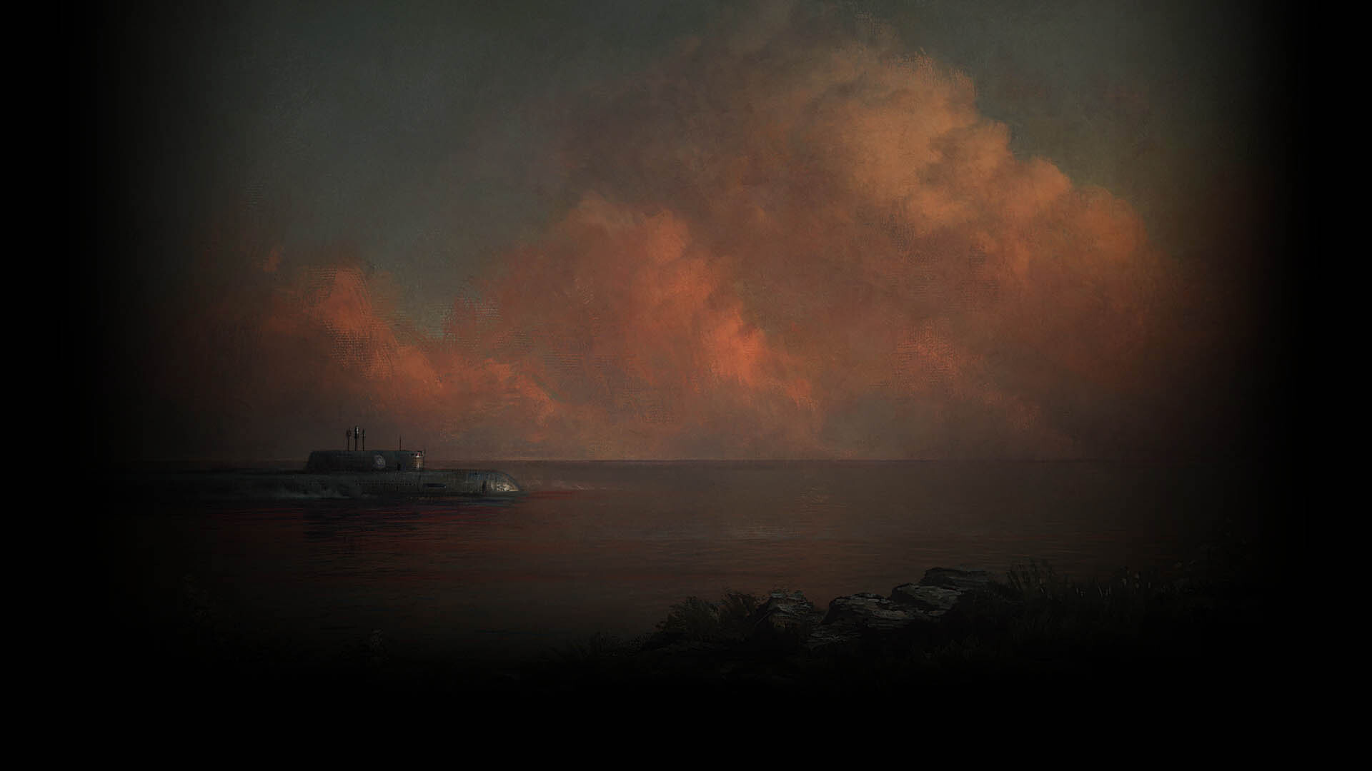 Submarine sunset