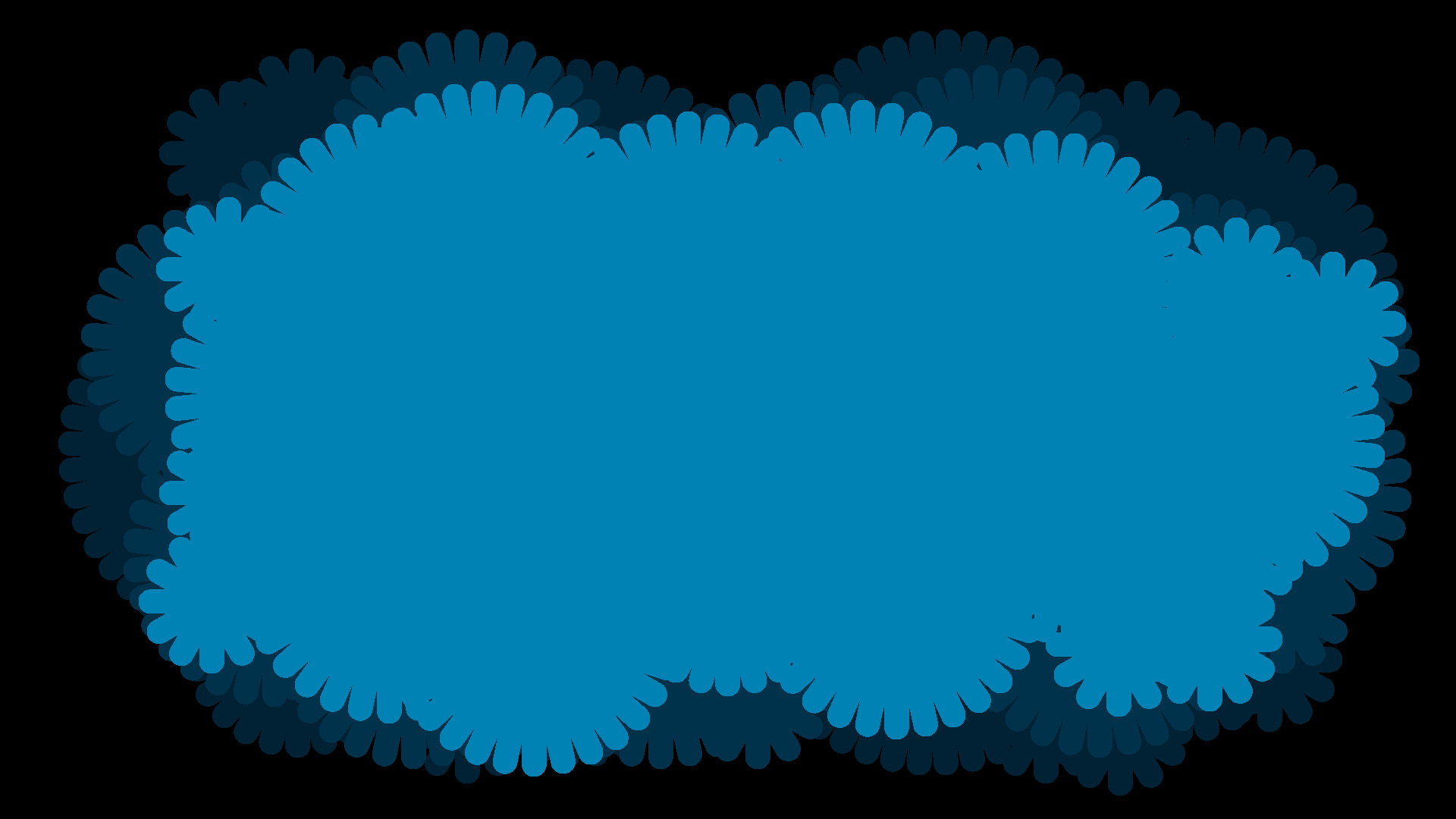 Vignettes - splash blue background